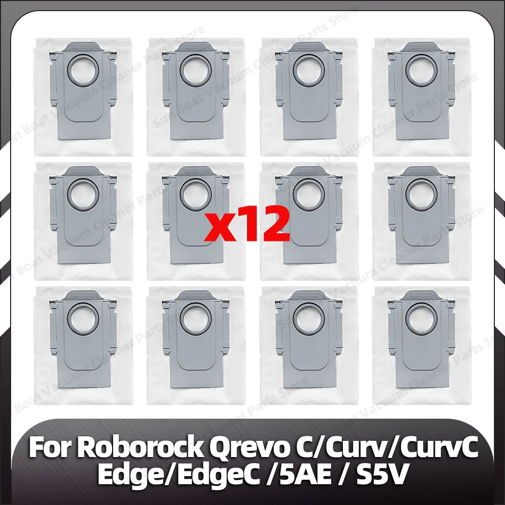 Fit for Roborock Qrevo C/QrevoC Pro/Curv/CurvC/Edge/EdgeC/5AE/S5V/S5X/5AI/5XC Main Side Brush HEPA Filter Mop Pad Dust Bag Parts