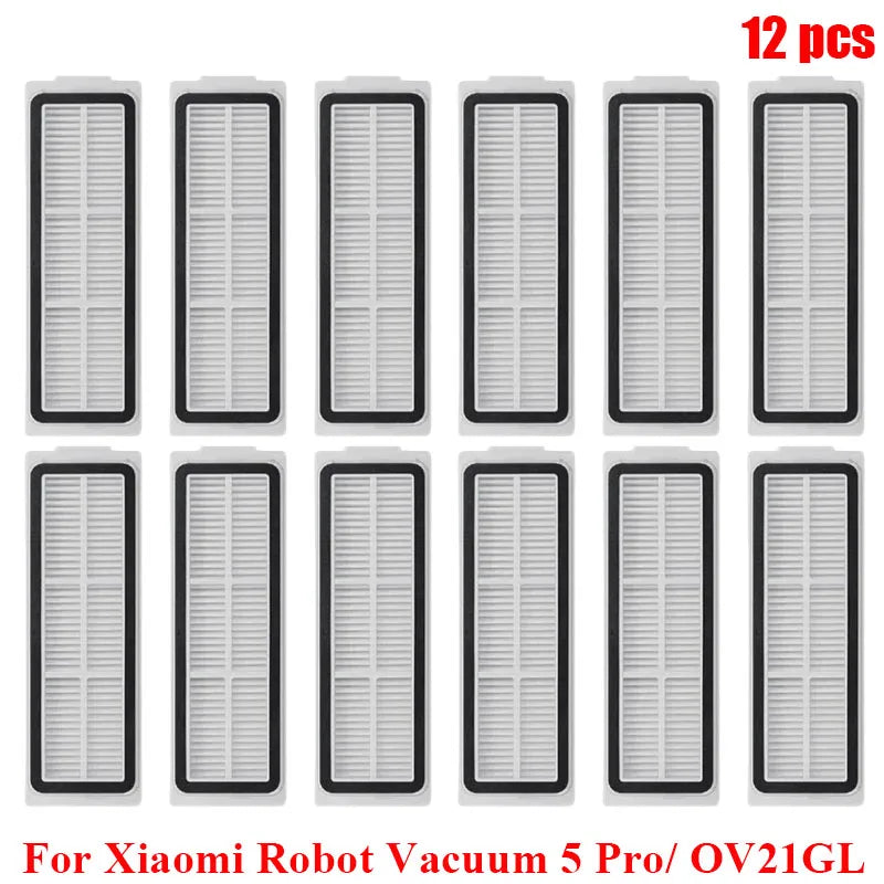 Fit For Xiaomi Robot Vacuum 5 Pro/ OV21GL Robot Vacuum Cleaner Main Side Brush Hepa Filter Mop Cloths Dust Bag Replacement Parts