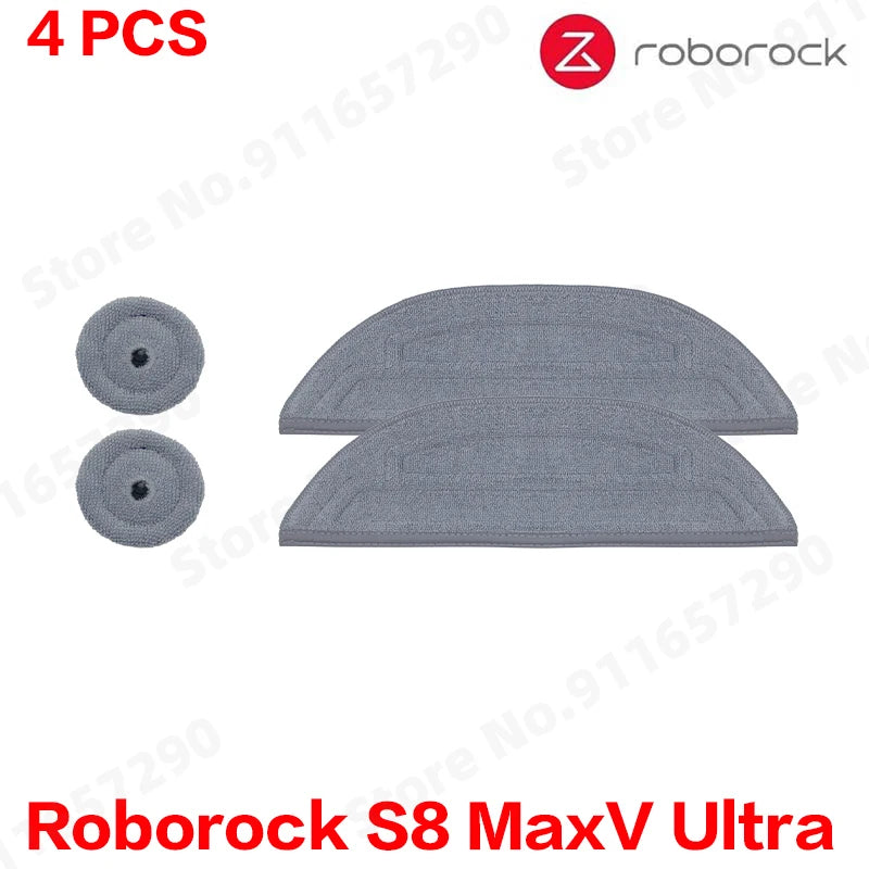 Roborock S8 MaxV Ultra Robot Vacuum Cleaner Accessories Mop Cloth Vacuum Bags Side Brush Filter Replaceable Spare Parts