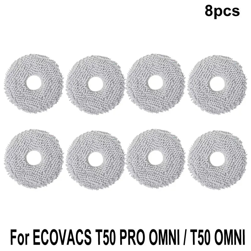ECOVACS T50 PRO OMNI / T50 OMNI Accessories Main Side Brushes Mop Cloths HEPA Filters Dust Bags Robot Vacuum Spare Parts