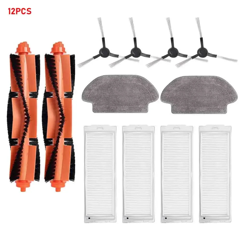 Accessories for Xiaomi Robot Vacuum Mop 2S XMSTJQR2S /S12 3C B106CN S10 T12 B106GL Parts Main Side Brush Filter Mop Cloth Parts