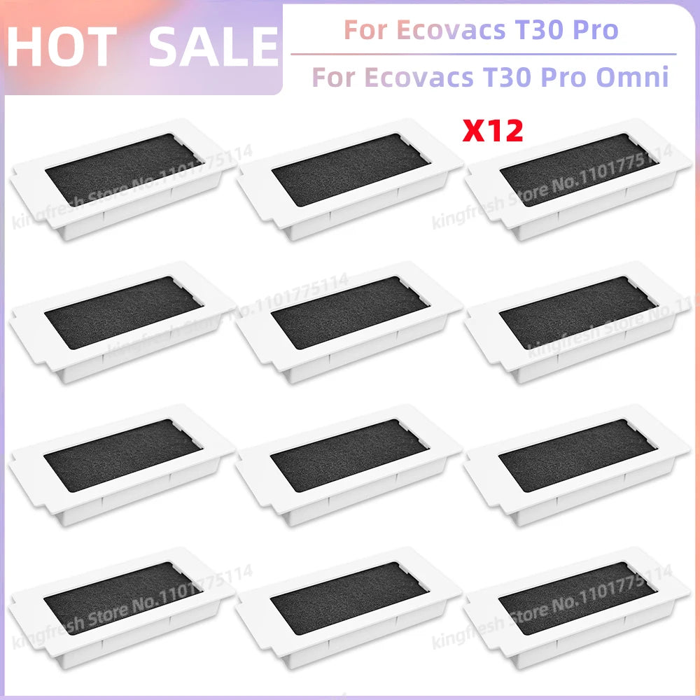 Fit For Ecovacs T30 Pro Omni / T30 OMNI Ecovacs T30e Pro YEEDI M12 ULTRA PLUS/M12 Pro+ Parts Brush Filter Bag Mop Cloth