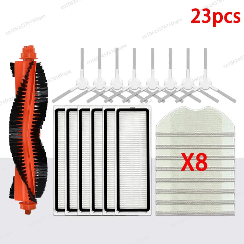 For Xiaomi Robot Vacuum S40C / E101 Accessories Main Side Brush Mop Cloth HEPA Filter Replacement Spare Parts
