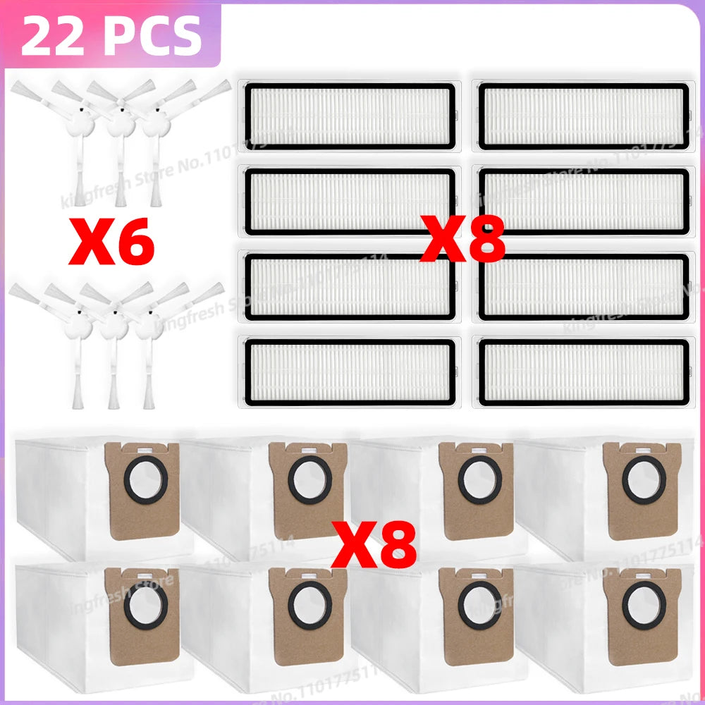 Fit For ( Xiaomi Robot Vacuum H40 / OV51 ) Vacuum Parts Dust Bag Main Roller Side Brush Mop Cloth HEPA Filter Accessories