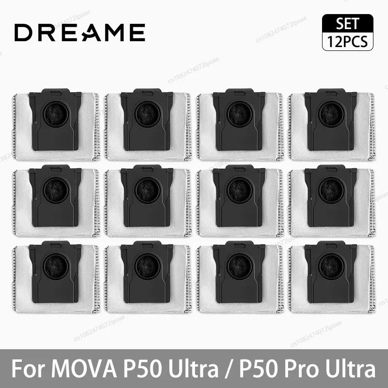 For MOVA P50 Ultra / P50 Pro Ultra Robot Vacuum Cleaner Replacement Accessories Main Side Brush Mop Cloth HEPA Filter Dust Bag