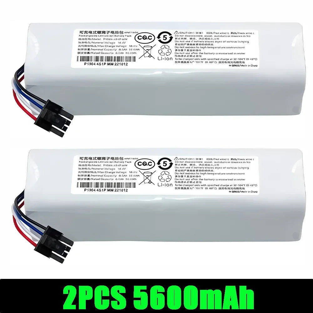 14.4V 5600mAh Replacement Battery 4S2P-MMBK P2150-4S2P-XWDLS For Xiaomi Mijia Vacuum Cleaner Dreame S10 D9 F9 L10Pro L10Plus