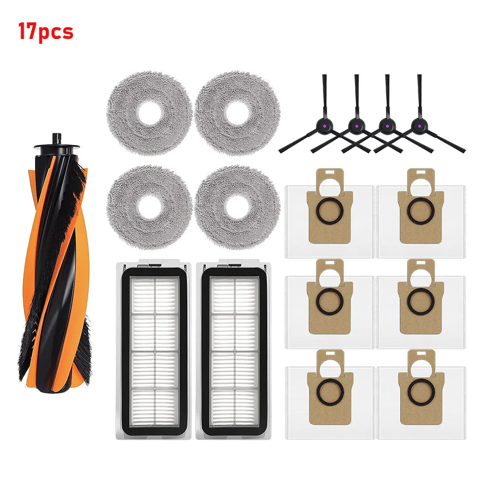 For JONR P20 PRO / T5 Pro Main Side Brush Hepa Filter Mop Cloth Dust Bag Easy Replace Full Cleaning Robot Vacuum Spare Part