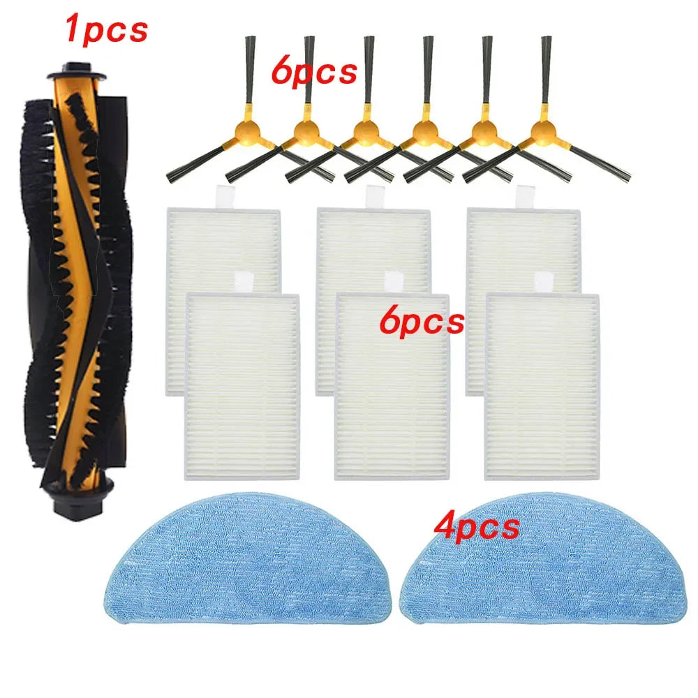 Roller Side Brush HEPA Filter Mop S Set For Liectroux C30B /Proscenic 800T 820S 820T 830T Robot Vacuum Cleaner Parts