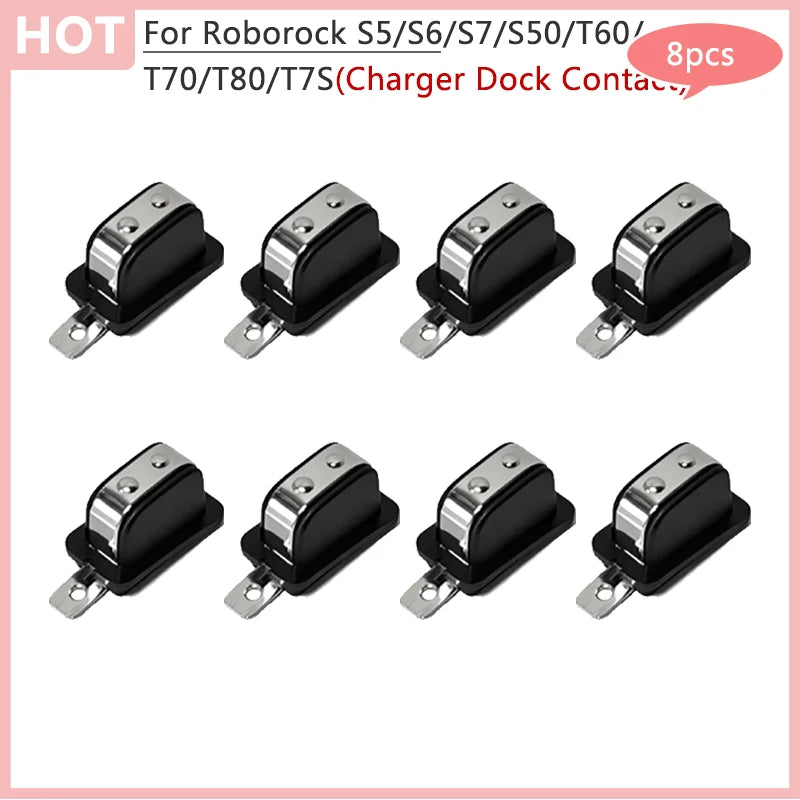 Replaceable Charger Dock Contact For Roborock S5 /S6 /S7 /S50 /T60 /T70 /T80 /T7S Vacuum Cleaner Charging Contacts Accessories
