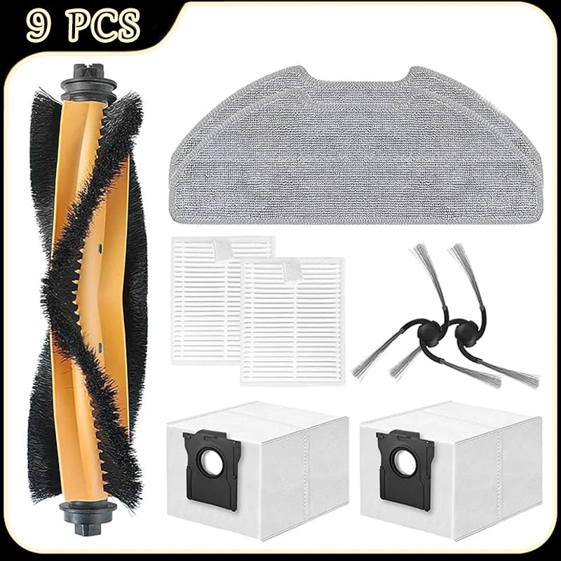 For Dreame D20 Air Plus/F21/F21 Plus/F20/F20 Plus Robot Vacuum Accessories Main Side Brush Filter Mop Dust Bag Replacement Parts