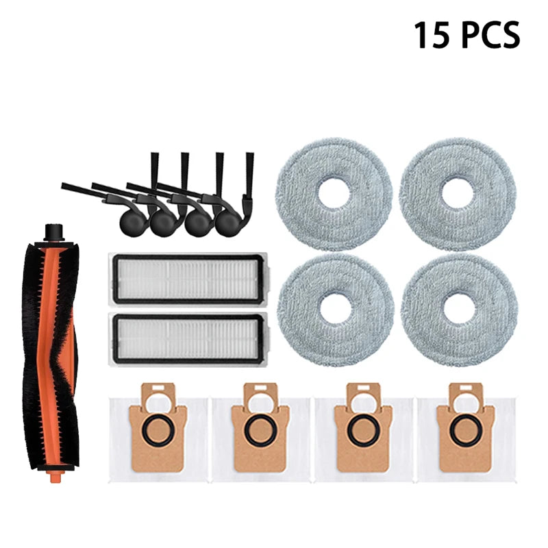 For Xiaomi Robot Vacuum H50 Vacuum Cleaner Replacement Accessories Main Side Brush HEPA Filter Mop Cloths Dust Bag Spare