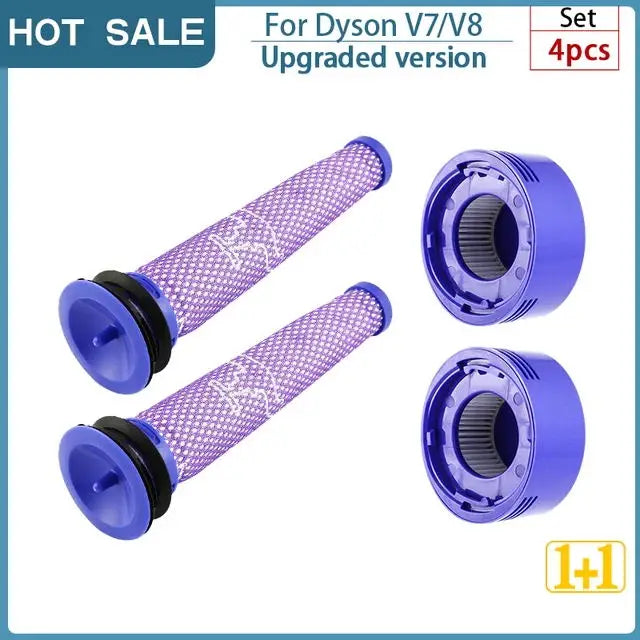 For Dyson V8 V7 Dust Bin Accessories Cyclone Filter Bucket Washable Filter Robot Vacuum Cleaner Replaceable Parts