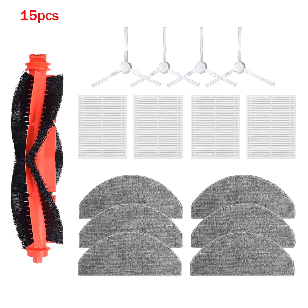 Sweeping Parts For Xiaomi S20 E12 E10 B112 D106 C103 E10C 3C Plus Robot Vacuum Cleaner Main Side Brush HEPA Filter Mop Cloths
