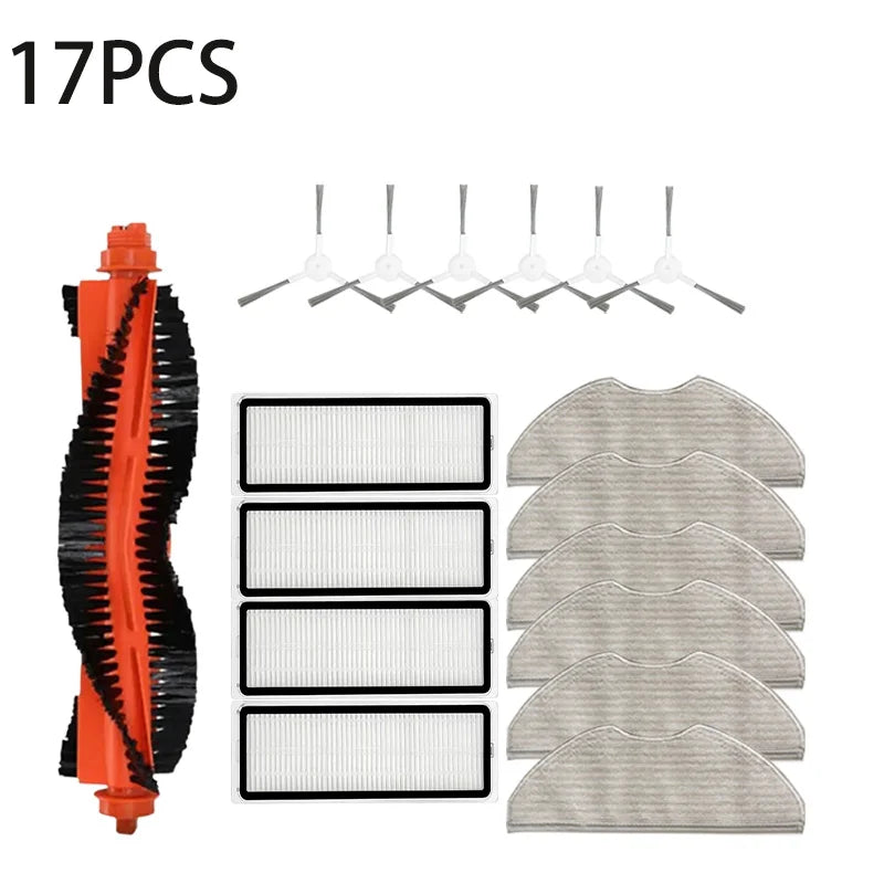 For Xiaomi Robot Vacuum S40C / E101 Parts Accessories Main Side Brush Filter Mop Rag Robot Vacuum Cleaner Consumable Kit