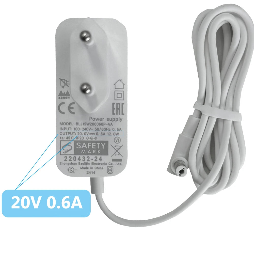 EU Power Supply for Xiaomi Robot Vacuum E10 E10C E12 B112 E5