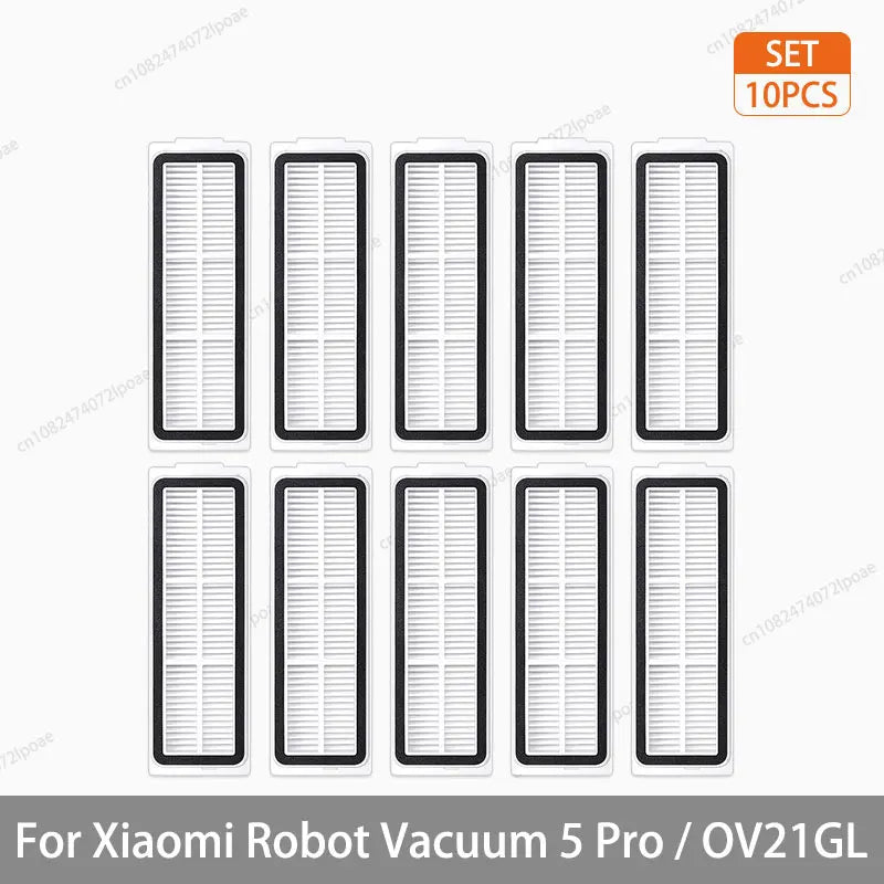 For Xiaomi Robot Vacuum 5 Pro / OV21GL Cleaner Accessories Main Brush Side Brush Hepa Filter Mop Cloth Dust Bag Parts Spare