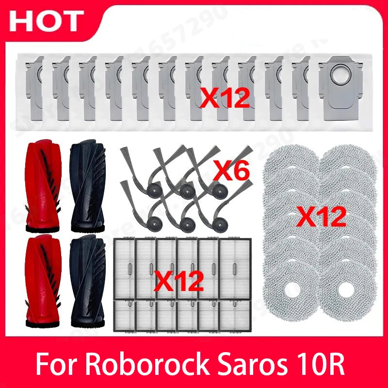 Roborock Saros 10R Spare Parts Main Side Brush HEPA Filter M