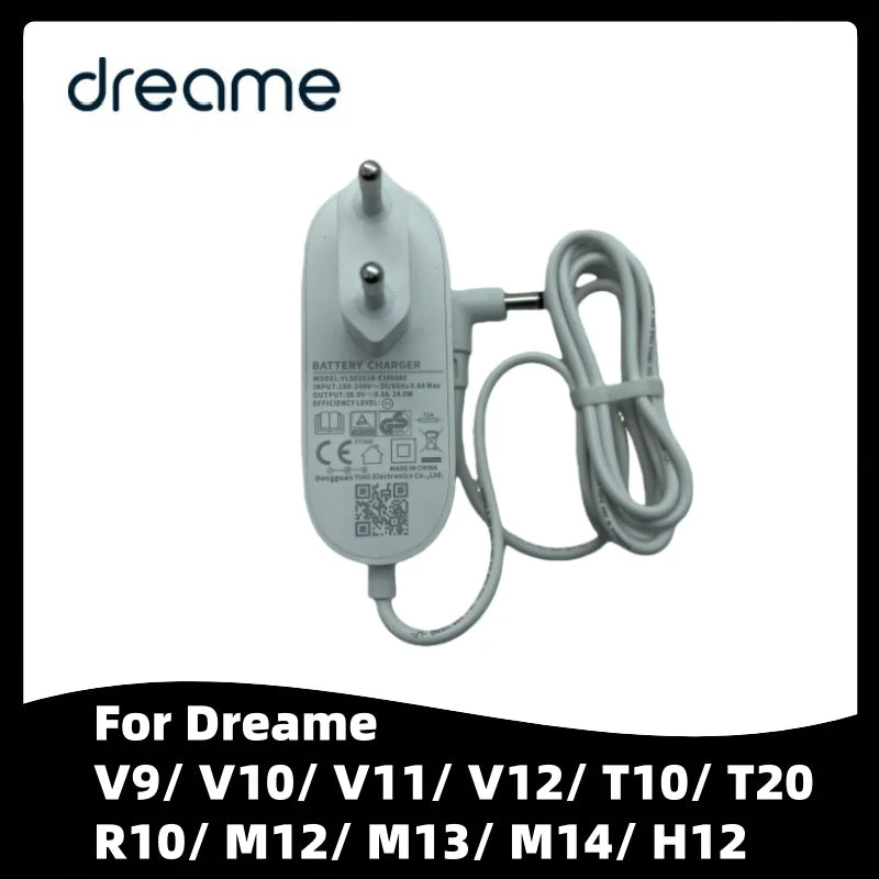 Original Charger with EU Plug for Dreame V9/ V10/ V11/ V12/ 