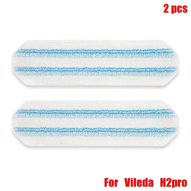 Fit For Vileda H2prO Robot Vacuum Cleaner Flat Mop Accessories 2pcs Replacement Mop Pad Rags Home Floor Cleaning Spare Parts