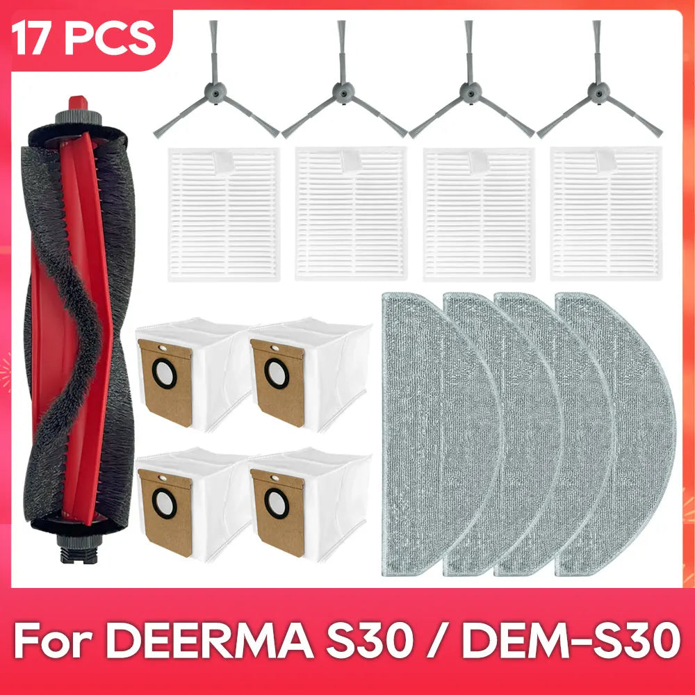 Fit For ( DEERMA S30 / DEM-S30 ) Filter Mop Dust Bag Parts Accessories Robot Vacuum Cleaner Kit