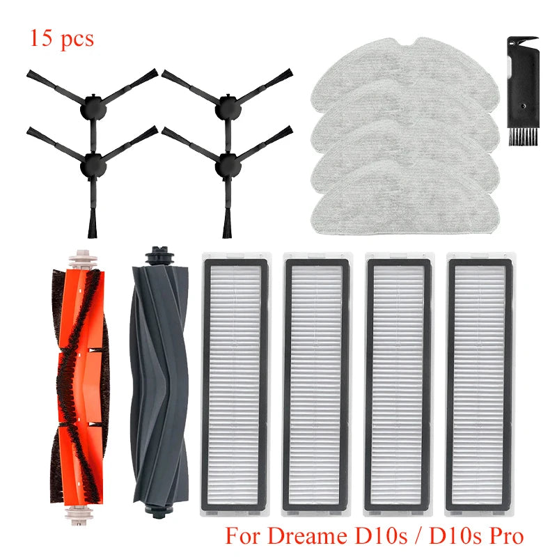 For Dreame Bot D10s / D10s Pro Robot Vacuum Cleaner Roller Main Side Brush Hepa Filter Mop Pad Spare Parts Accessories