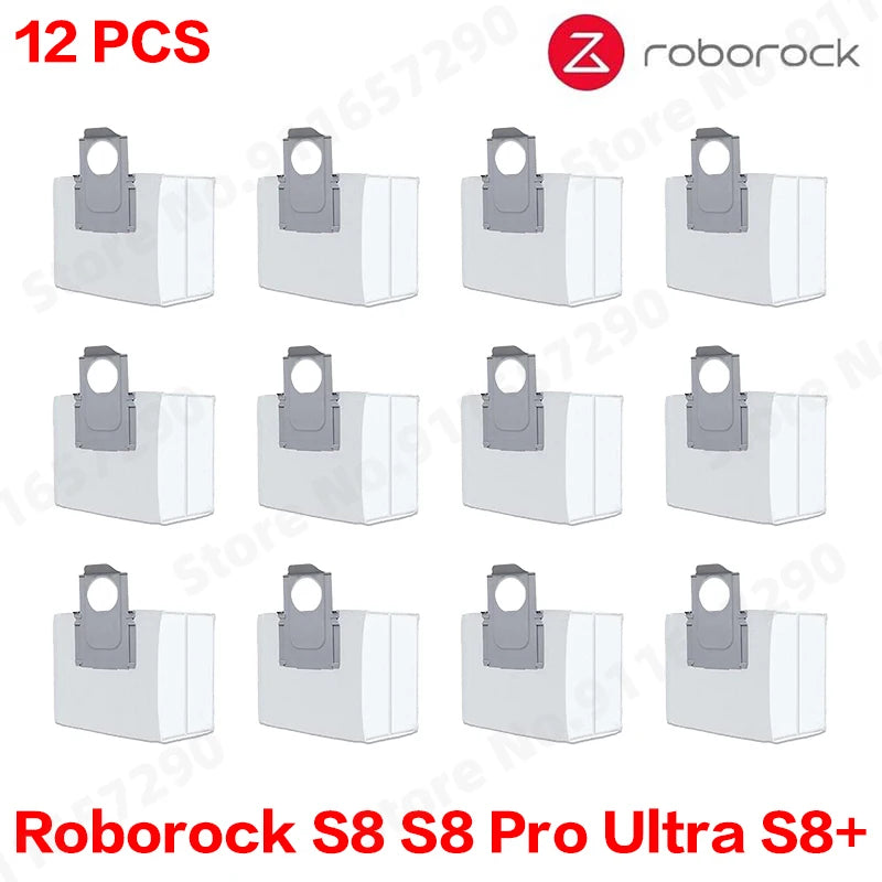 Roborock S8 Pro Ultra S8+ Robot Vacuum Spare Parts Mop Cloths Main Side Brushes HEPA Filters Dust Bags Accessories