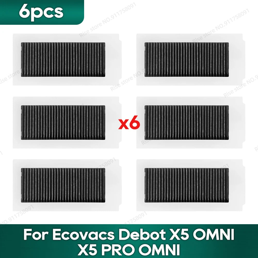 Compatible for Ecovacs X5 OMNI / X5 PRO OMNI Robot Vacuum Cleaner Dust Bags Accessories Main Side Brush Mop Cloth Replacement