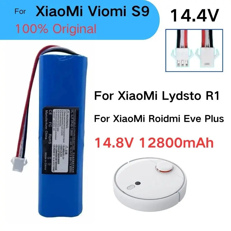 12800mAh Rechargeable Li-ion Battery for XiaoMi Lydsto R1 Vi