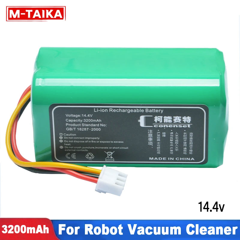 3200mAh 14.4V Battery For ABIR X5 X6 X8 R20 LIECTROUX C30B X