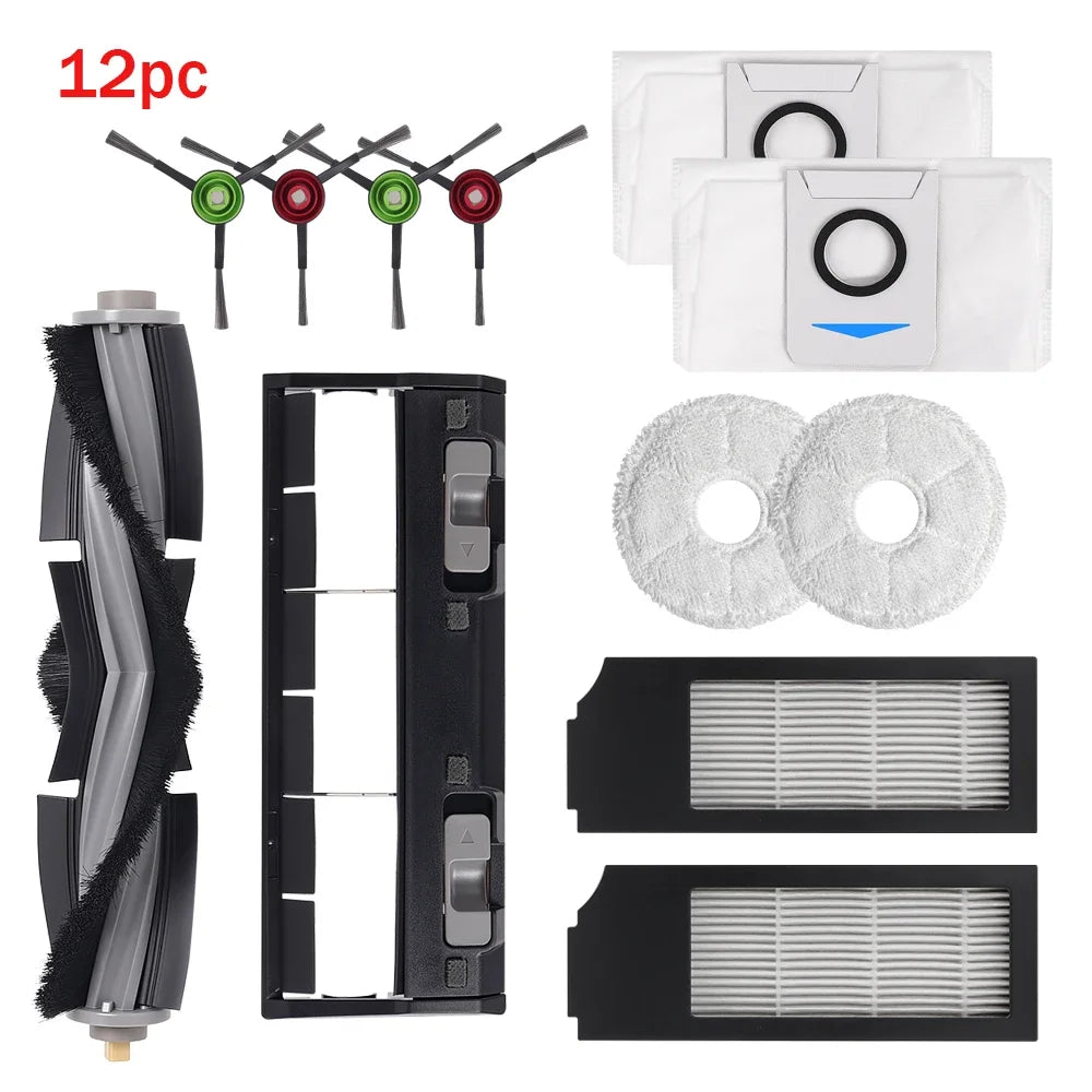 For Ecovacs Deebot T10 TURBO/OMNI/X1 TURBO/OMNI/X1S PRO Vacuum Cleaner Parts Filter Mop Dust Bag Main Side Brush Cover