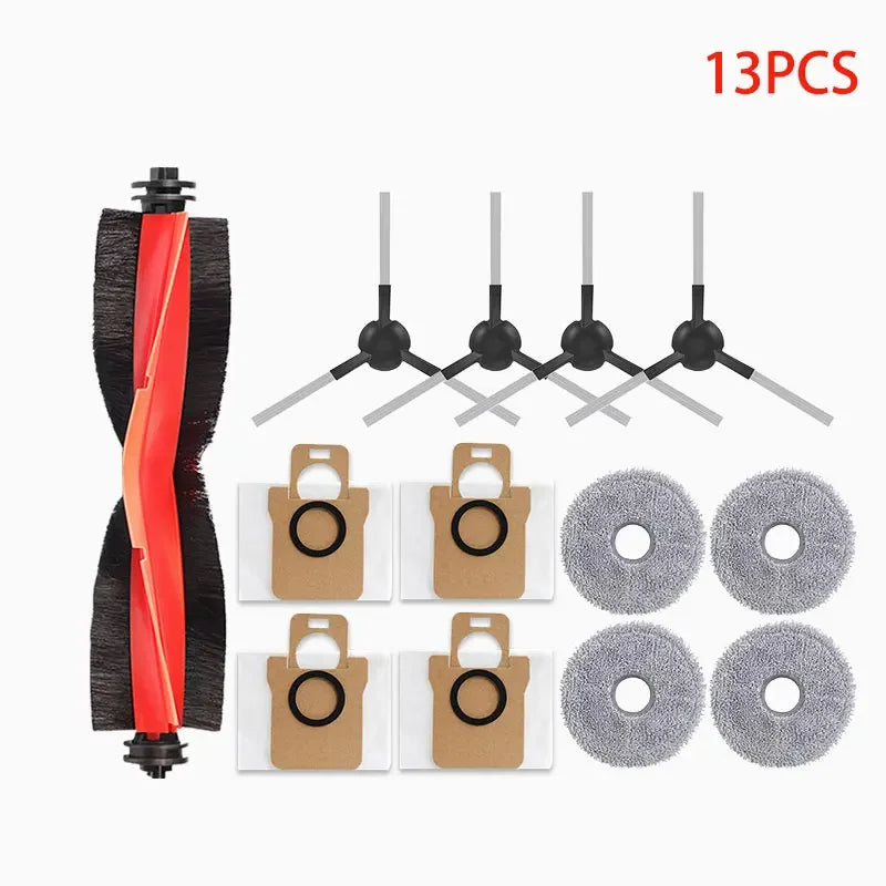 For Xiaomi Robot Vacuum X20 Max / D109GL Parts Accessories Main Brush Side Brush Hepa Filter Mop Cloth Dust Bag Replacement