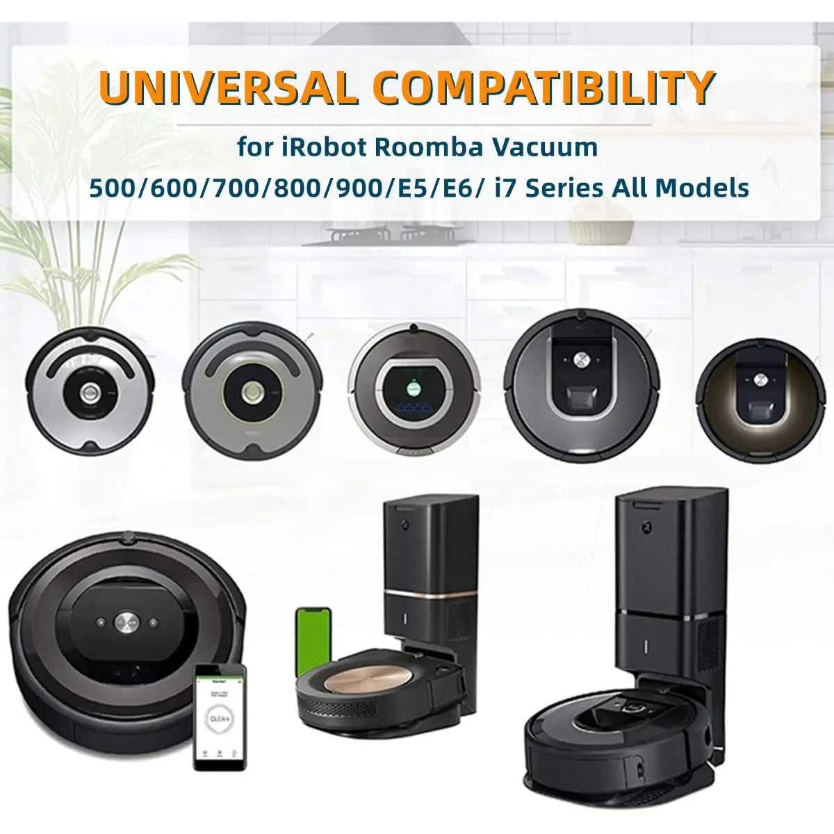Replacement Tires for IRobot Roomba Vacuum 500 600 700 800 9