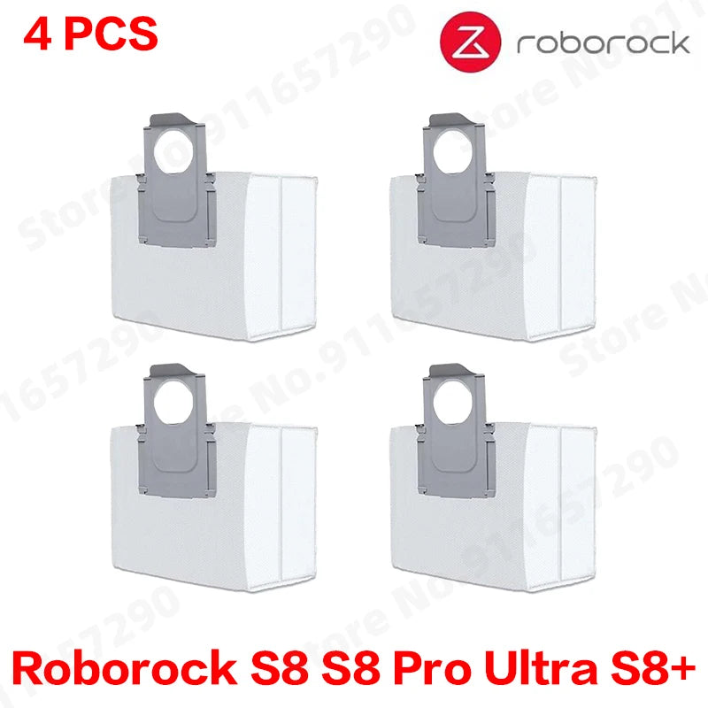 Roborock S8 Pro Ultra S8+ Robot Vacuum Spare Parts Mop Cloths Main Side Brushes HEPA Filters Dust Bags Accessories