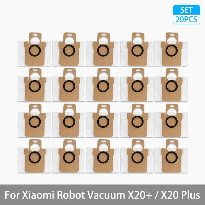 For Xiaomi Robot Vacuum X20+ / X20 Plus Parts Accessories Main Brush Side Brush Hepa Filter Mop Cloth Dust Bag Replacement Spare