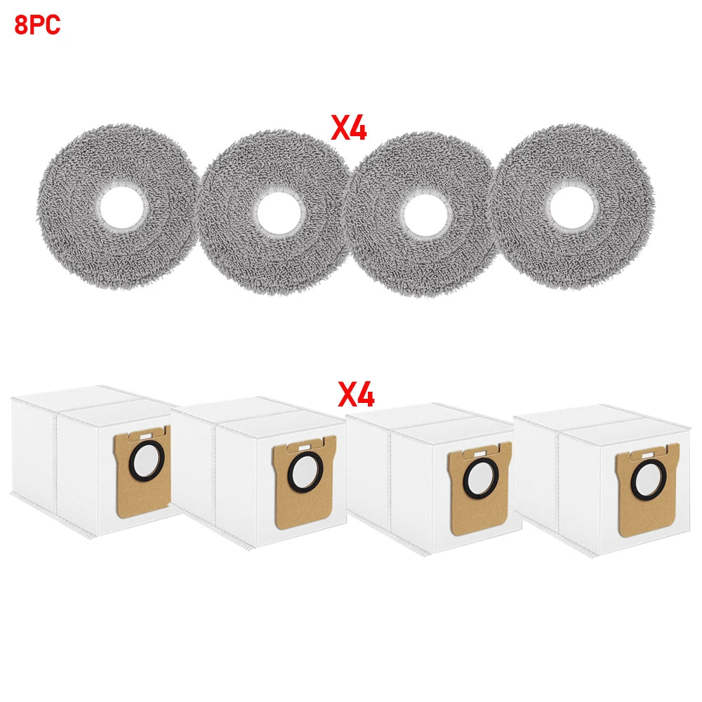 Disposable Dust Bag Mop Cloths for Xiaomi 5 Pro OV21CN X10 X20 X20 Plus X20 Max M30 Pro/M30S Robot Vacuum Cleaner Replacement