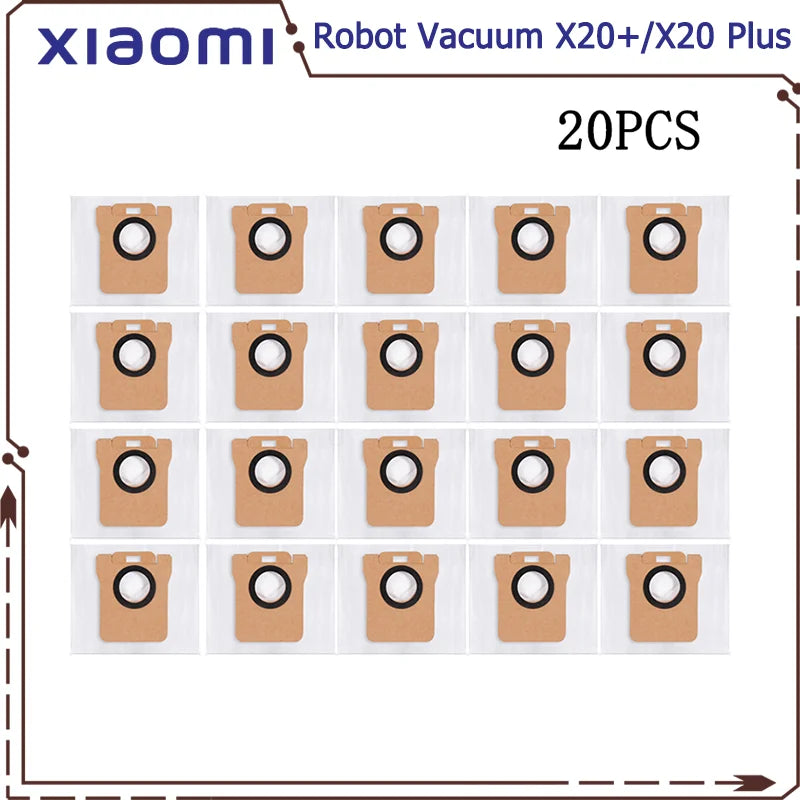 For Xiaomi Robot Vacuum X20 Plus Parts Accessories Main Side Brush Hepa Filter Mop Cloth Dust Bag Replacement