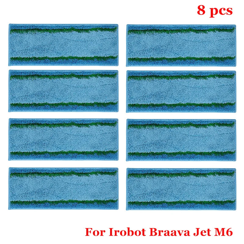 Detachable Mop Pads for IRobot Braava Jet M6 Series Robot Upgrade Reusable M6 Mop Pad Replacement Accessories Wet Mopping Pads