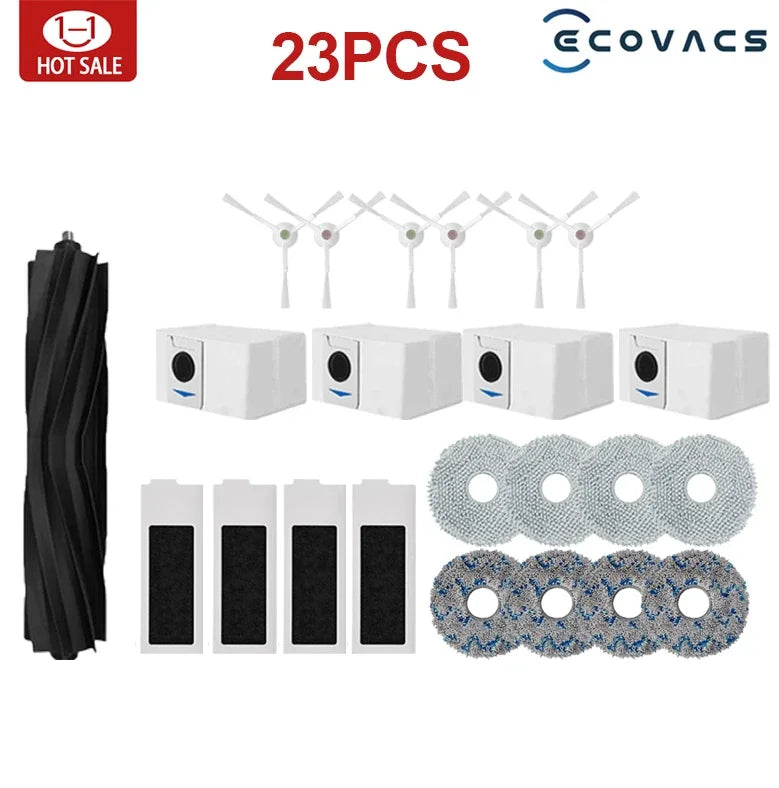 For Ecovacs Deebot T20 OMNI T20e T20 Pro Robot Vacuum Cleaner Accessories Main Side Brush Mop Filter Dust Bag Replacement Parts
