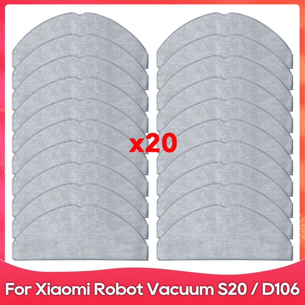 Fit For ( Xiaomi Robot Vacuum S20 D106 E12 E10 B112 ) Part Accessories Main Side Brush Mop Filter Robot Vacuum Cleaner Kit