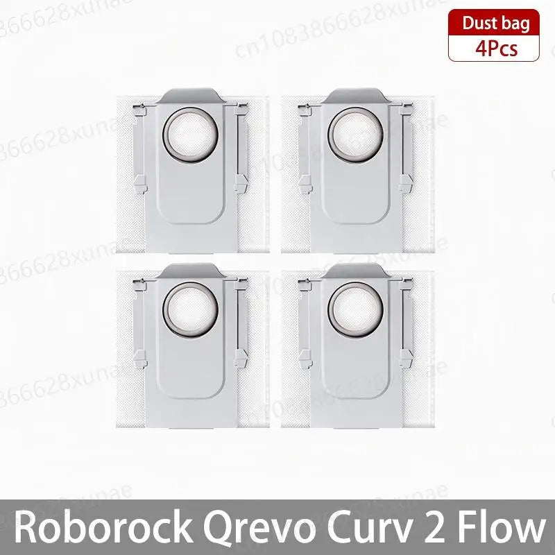 Roborock Qrevo Curv 2 Flow/Qrevo Curv 2 Flow Robot Vacuum Accessorie Main Side Brushe Mop Cloth HEPA Filter Dust Bag Spare Parts