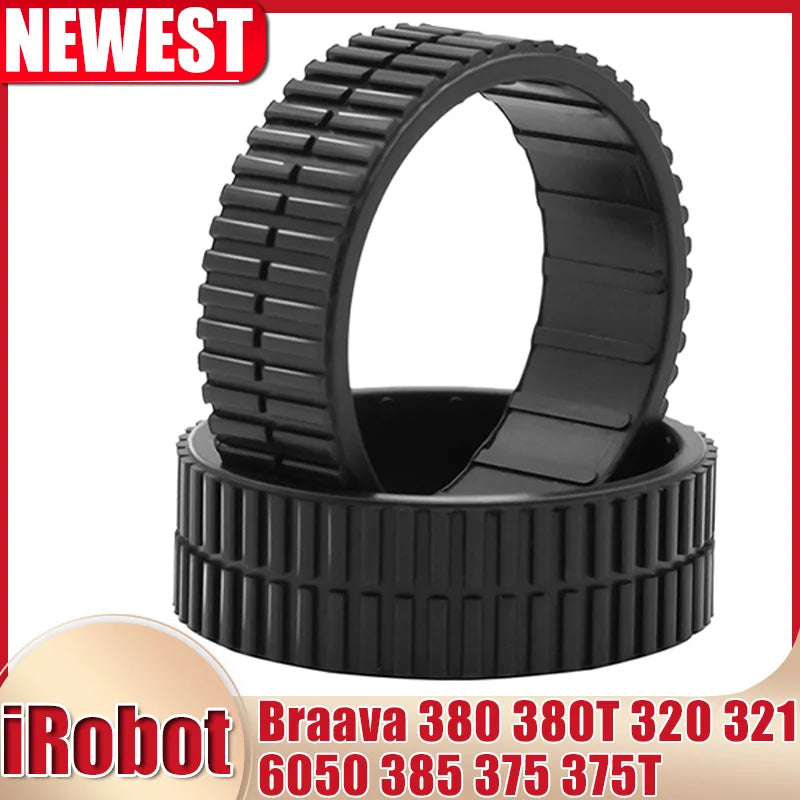 Anti-Slip Caster Wheels Tire For IRobot Braava 380 380T 320 