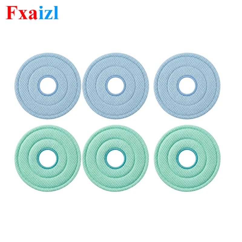 2/4/6/10/12PCS Fish Scale Microfiber Mop Cloth For Xiaomi B101CN X10+ S10+ Dreame S10 Pro L10S Ultra X10 /Omni Mop 2 C102CN