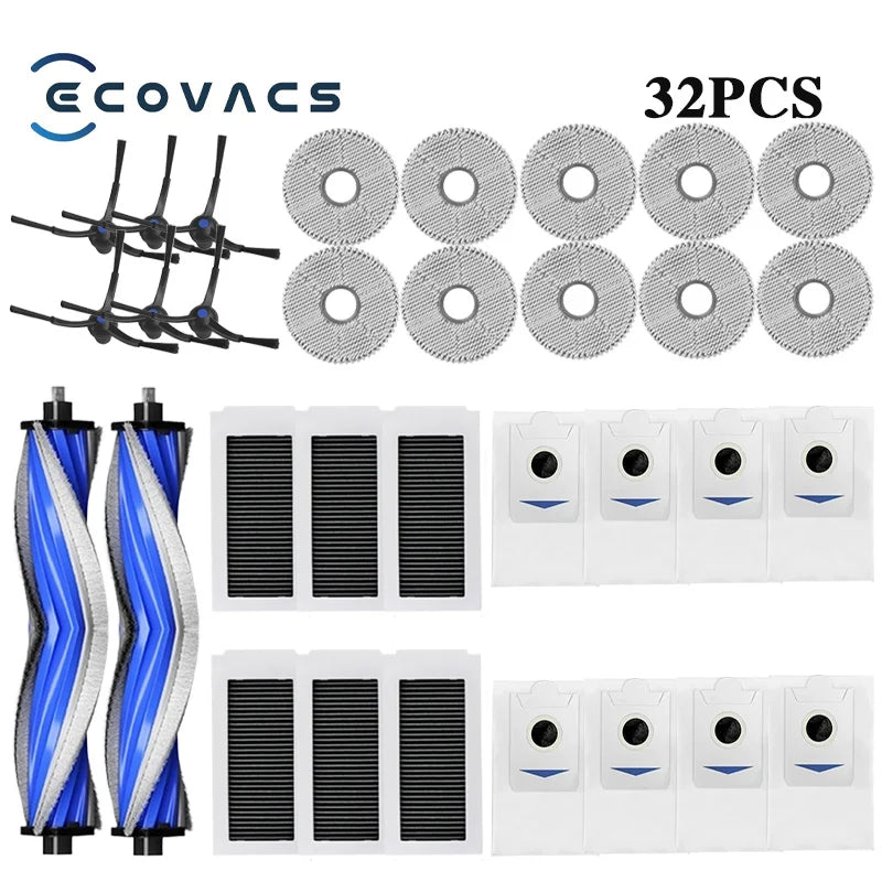 Ecovacs X5 OMNI / X5 PRO OMNI Robot Vaccum Replacement Parts Dust Bag Main Side Brush Filter Mop Accessories
