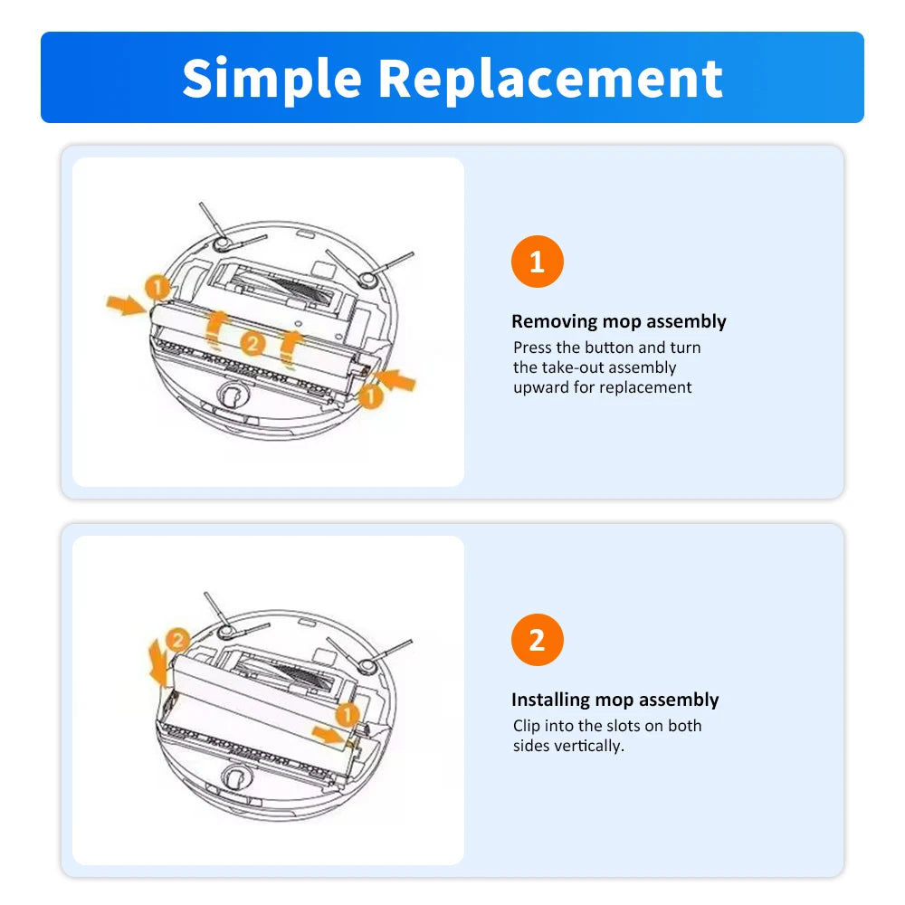 For Narwal Flow For Narwal J6 Robot Vacuum and Mop Track Mop