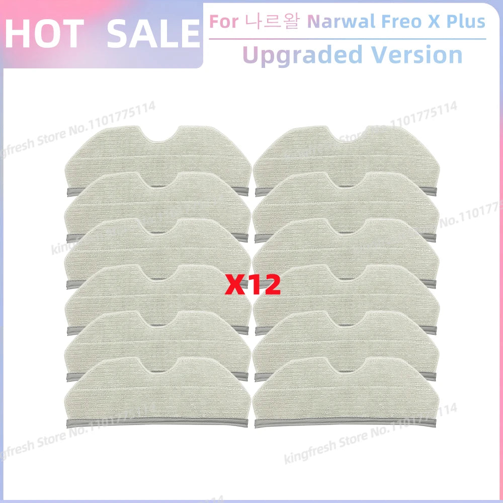 Fit For 나르왈 Narwal Freo X Plus Robot Vacuum Parts Main Roller Side Brush Hepa Filter Mop Pad Dust Bag Replacement Accessories