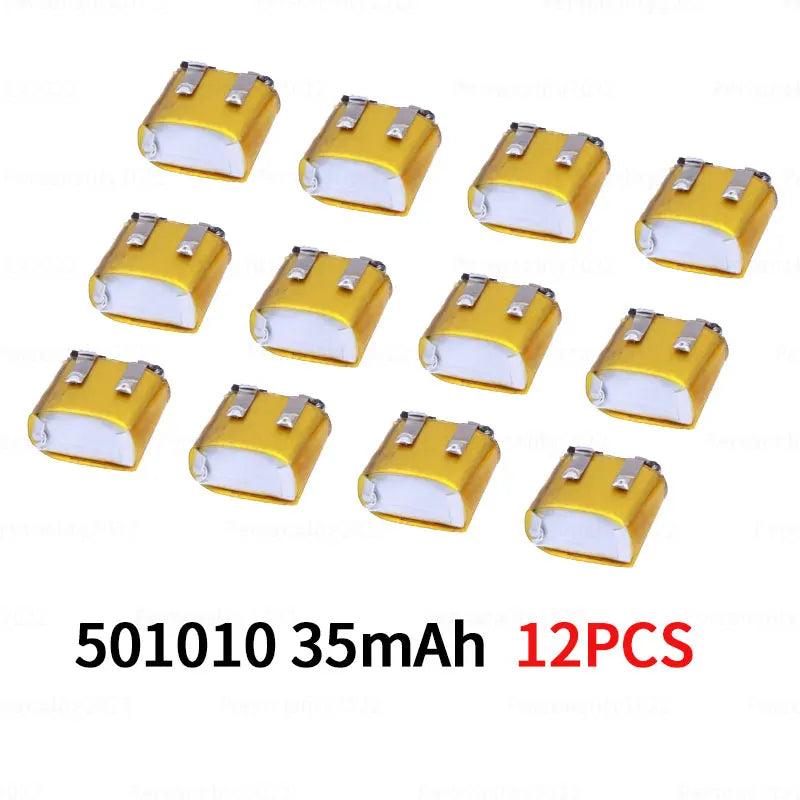 501010 3.7V 40mAh Lipo Rechargeable Polymer Lithium Batteries for Bluetooth Headset Mp3/mp4 Smart Watch GPS Battery