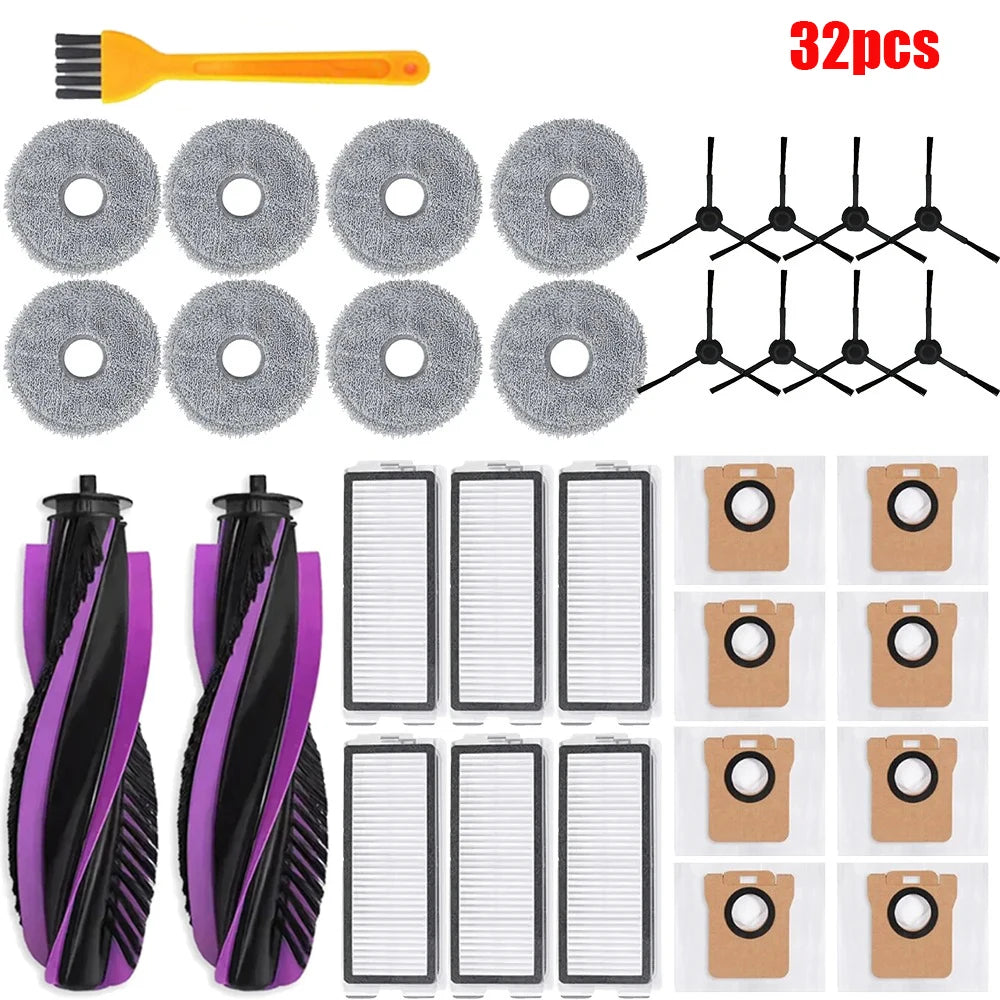 For JONR P20 PRO Robot Vacuum Cleaner Spare Parts Main Side Brush Hepa Filter Mop Dust Bag Replacement Parts