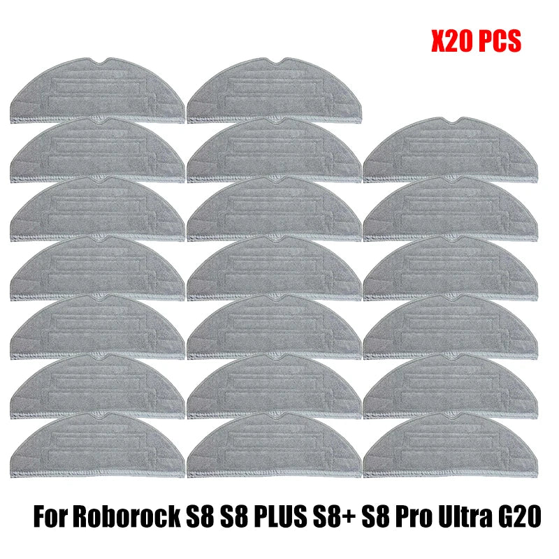 Mop Cloth for Roborock S8 S8 PLUS S8+ S8 Pro Ultra G20 Robot Vacuum Cleaner Accessories Double Vibration Mop Pad Rags Parts