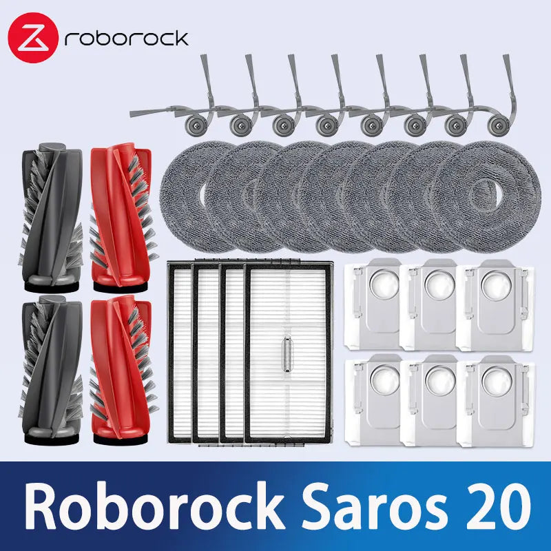 Roborock Saros 20 Robot Vacuum Cleaner Accessories Main Side