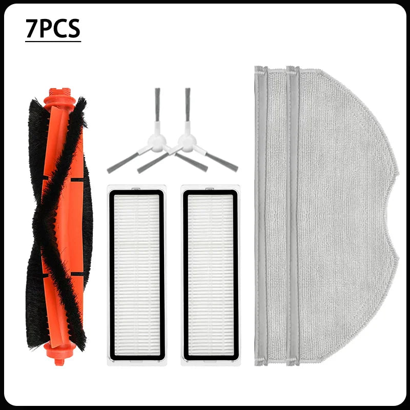 For Xiaomi Robot Vacuum S40C/E101 Vacuum Cleaner Full Set of Accessories Main Side Brush HEPA Filter Mop Cloths Dust Bag.